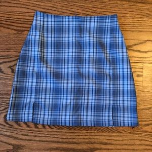 Blue Plaid Brandy Melville Skirt